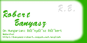 robert banyasz business card